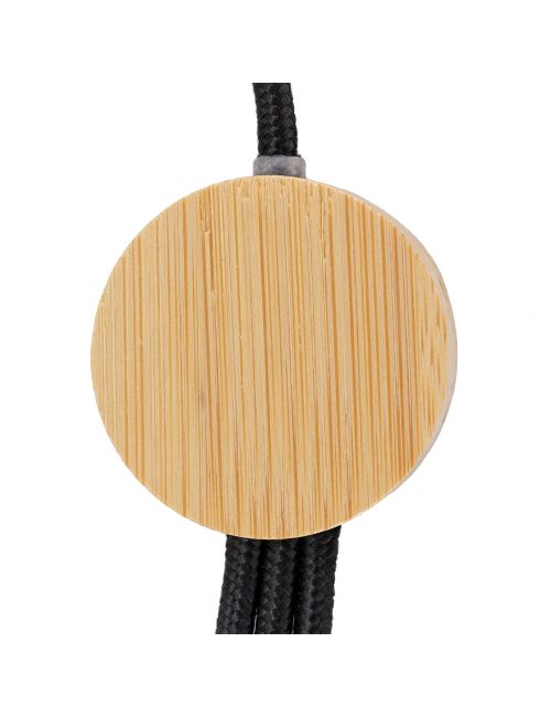 Długi kabel 4w1 z podświetlanym logo w drewnianej obudowie
