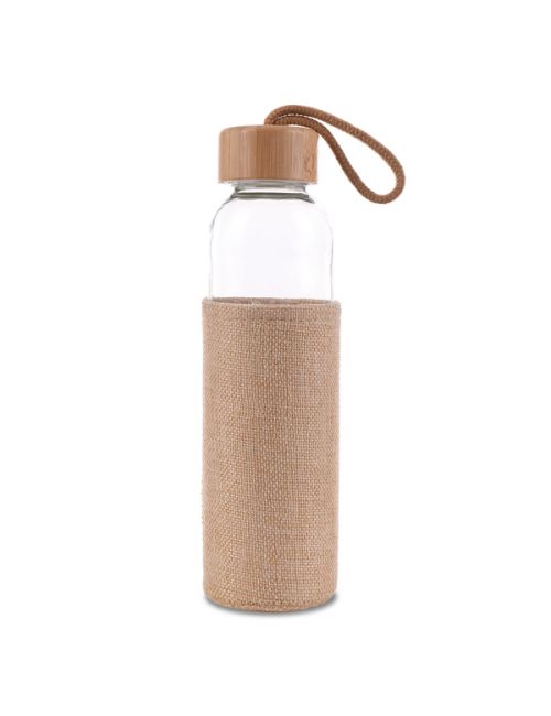 Szklana butelka Aquarius 500 ml, beżowy