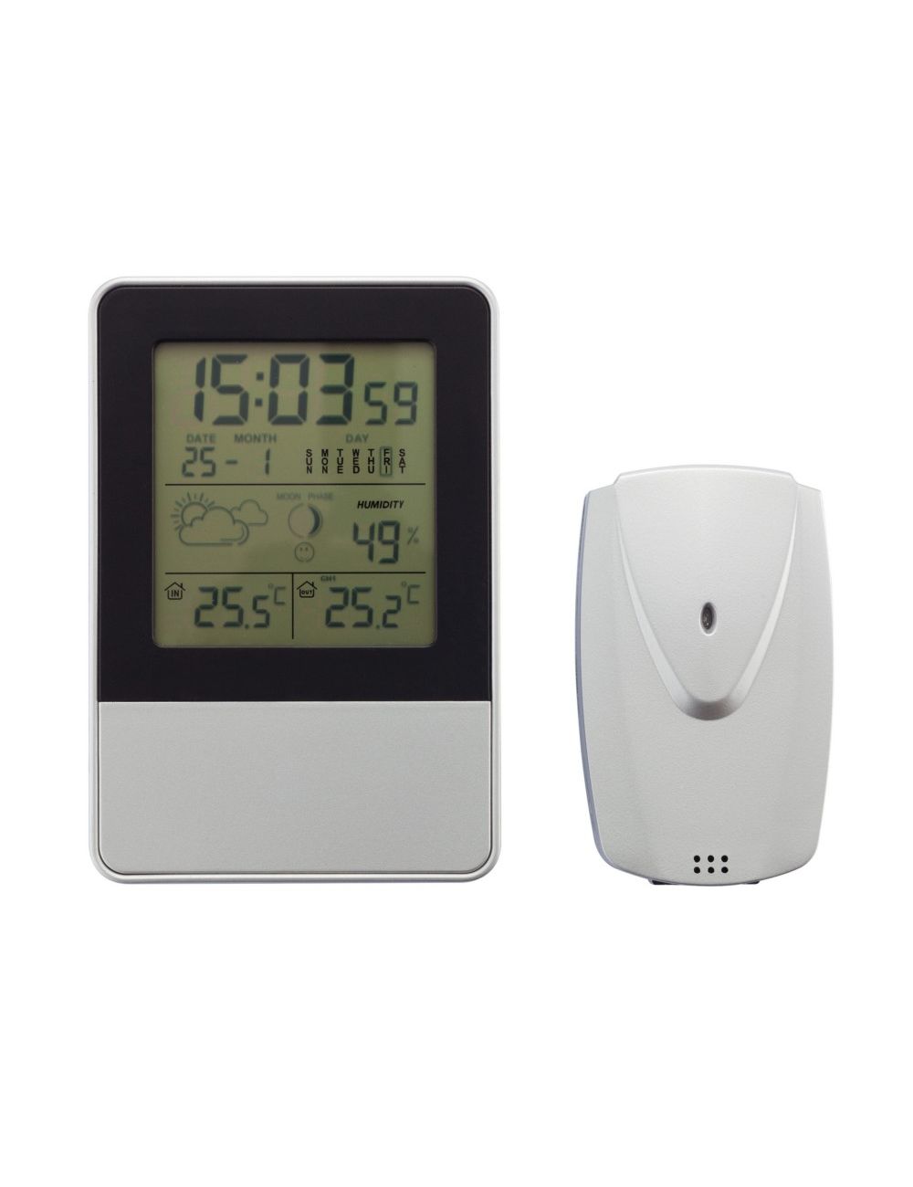 Stacja pogodowa z zewnętrznym czujnikiem