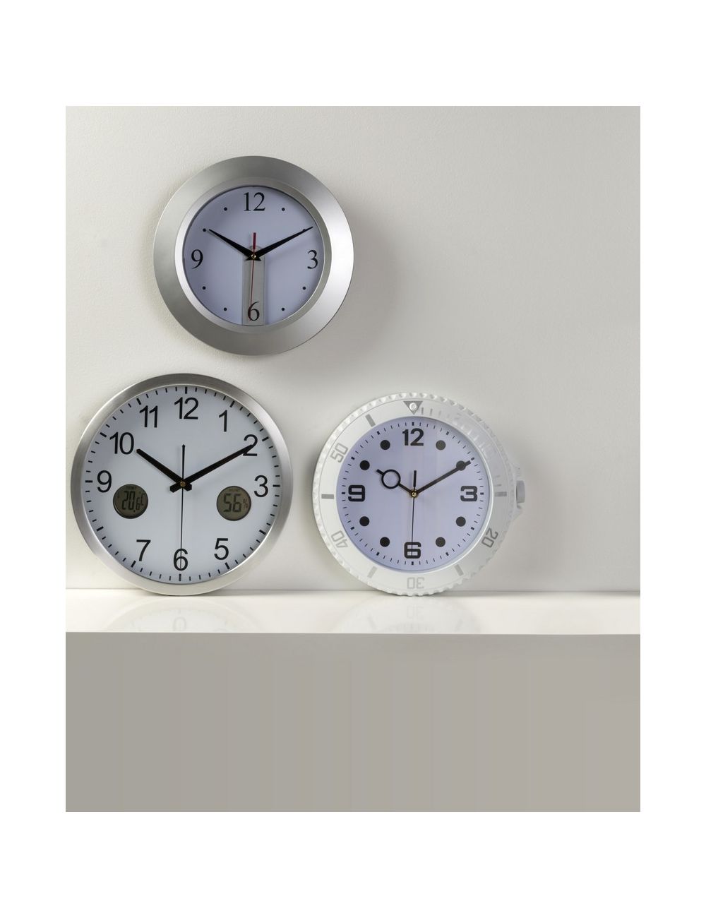 Zegar ścienny, stacja pogodowa