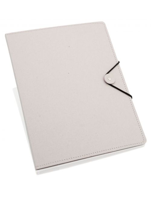 Teczka konferencyjna ok. A4 z kartonu z recyklingu z notatnikiem