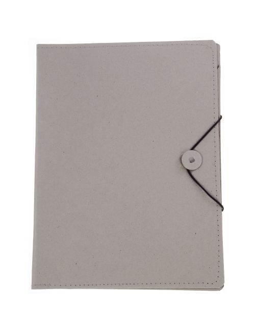 Teczka konferencyjna ok. A4 z kartonu z recyklingu z notatnikiem