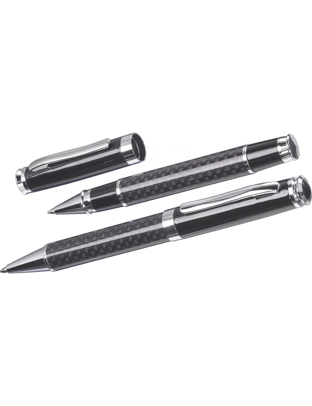 Zestaw piśmienny, długopis i pióro kulkowe