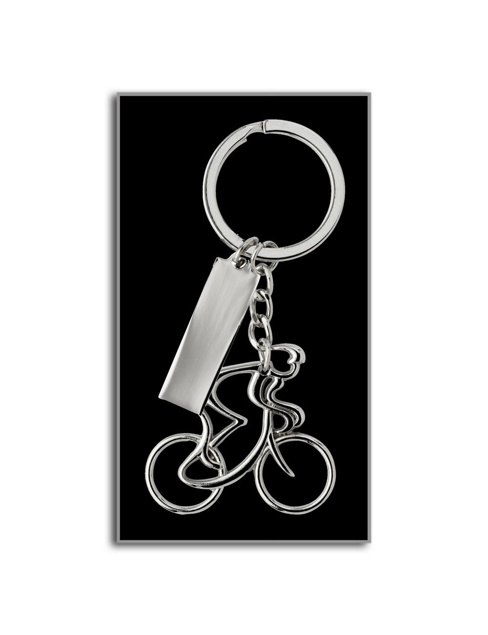 Brelok do kluczy "rowerzysta"