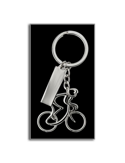 Brelok do kluczy "rowerzysta"