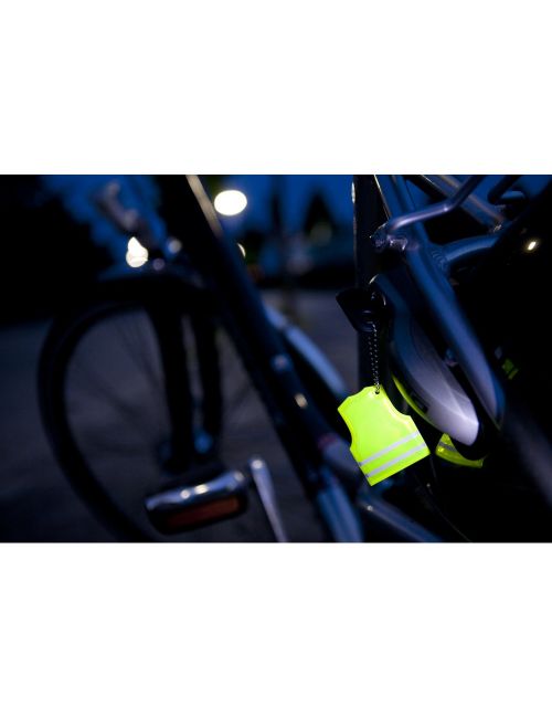 Brelok, połyskliwa zawieszka "kamizelka"