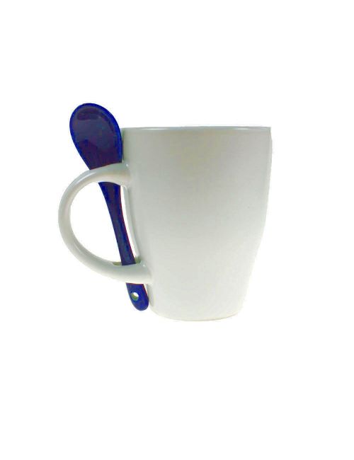 Kubek ceramiczny 300 ml z łyżeczką