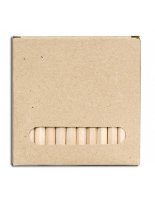 Zestaw kredek 9 cm, ecru