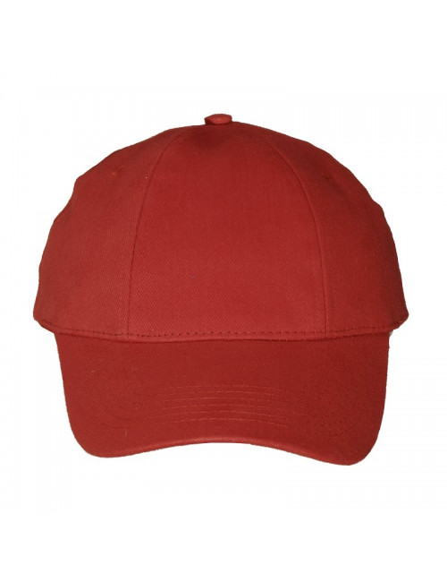 Czapka 6-panelowa, czerwony