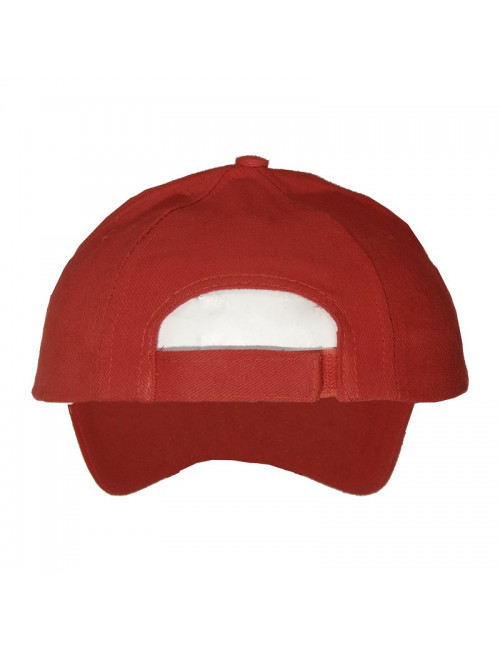 Czapka 6-panelowa, czerwony