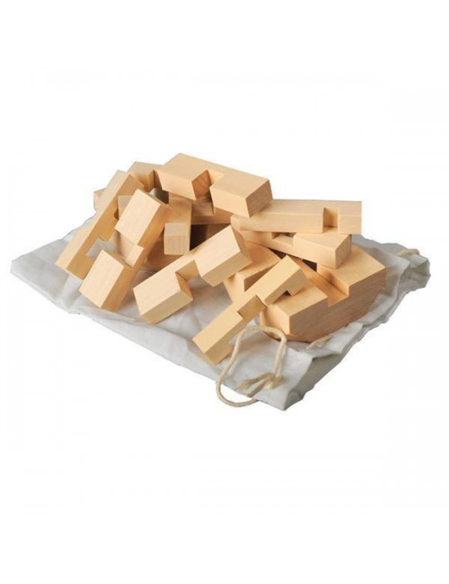 Układanka logiczna Cube, ecru