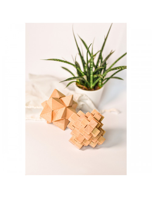 Układanka logiczna Star, ecru 