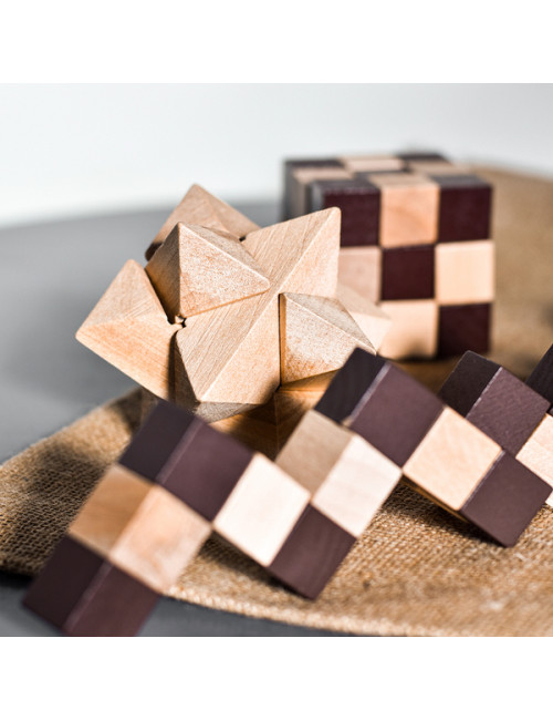 Układanka logiczna Star, ecru 