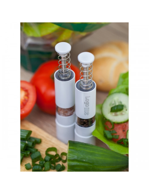 Zestaw młynków Salt & Pepper Twosome, biały - druga jakość