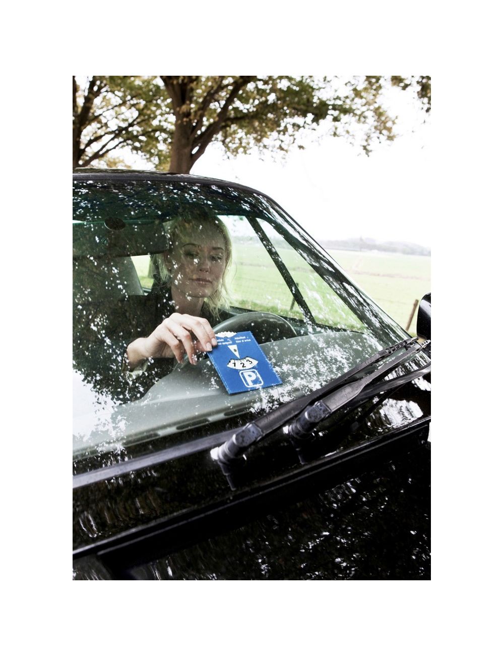 Parkometr, skrobaczka z żetonami