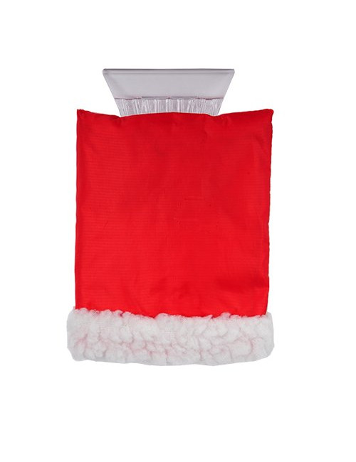 Skrobaczka do szyb z rękawicą, czerwony 