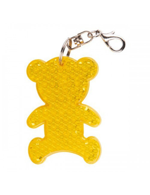 Brelok odblaskowy Teddy, żółty