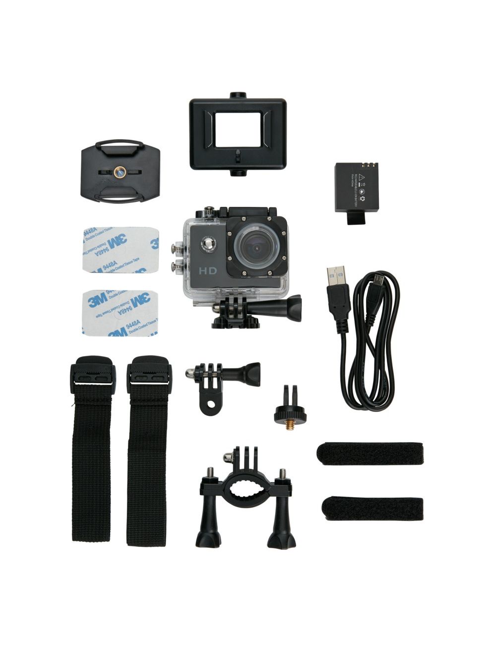 Kamera sportowa HD z 11 akcesoriami