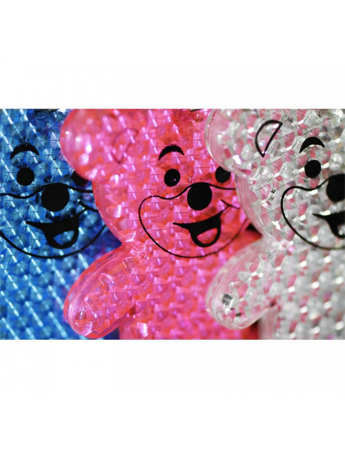 Brelok odblaskowy Teddy, niebieski
