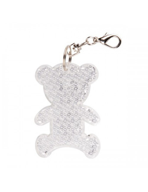 Brelok odblaskowy Teddy, transparentny