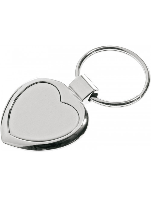 Brelok metalowy Stout Heart, srebrny