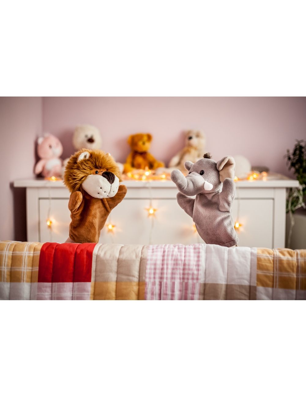 Pluszowa pacynka, słoń | Tank