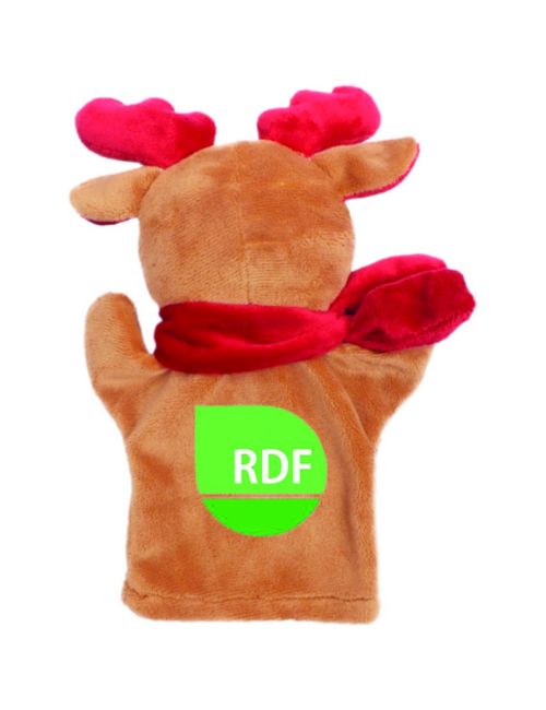 Pluszowa pacynka, renifer | Dazzle