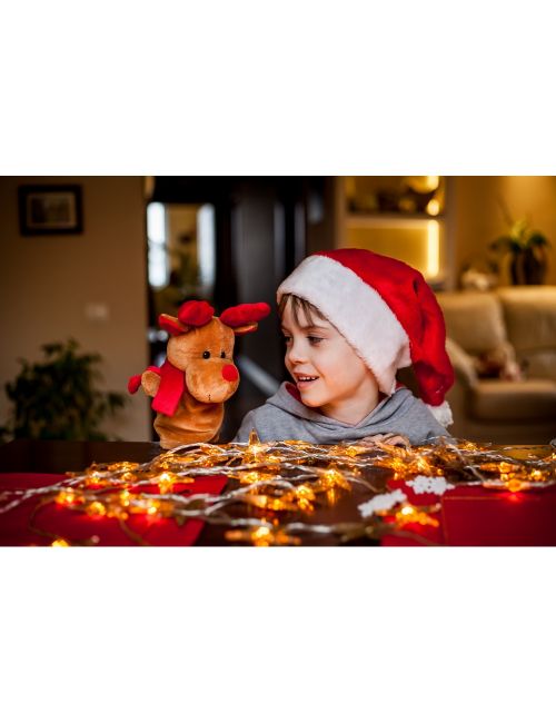 Pluszowa pacynka, renifer | Dazzle