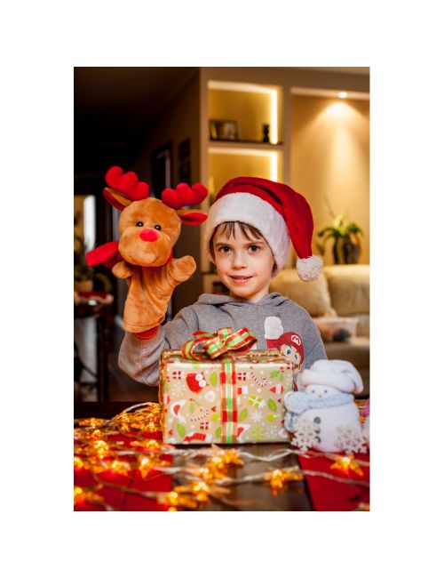 Pluszowa pacynka, renifer | Dazzle