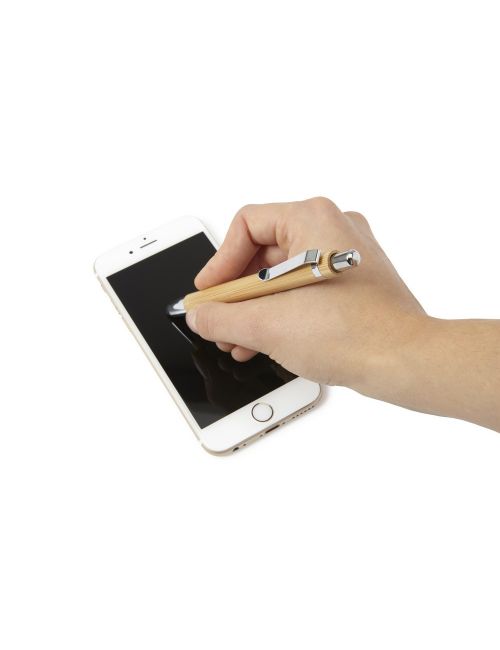 Bambusowy długopis, touch pen
