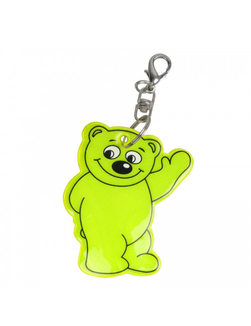 Brelok odblaskowy Beary, żółty 