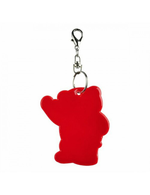 Brelok odblaskowy Beary, czerwony 