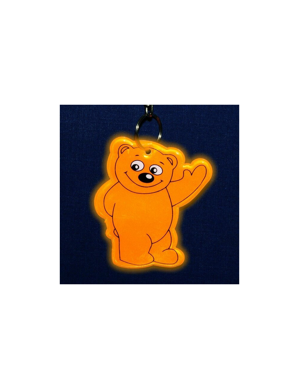 Brelok odblaskowy Beary, pomarańczowy