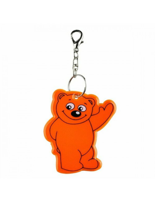 Brelok odblaskowy Beary, pomarańczowy