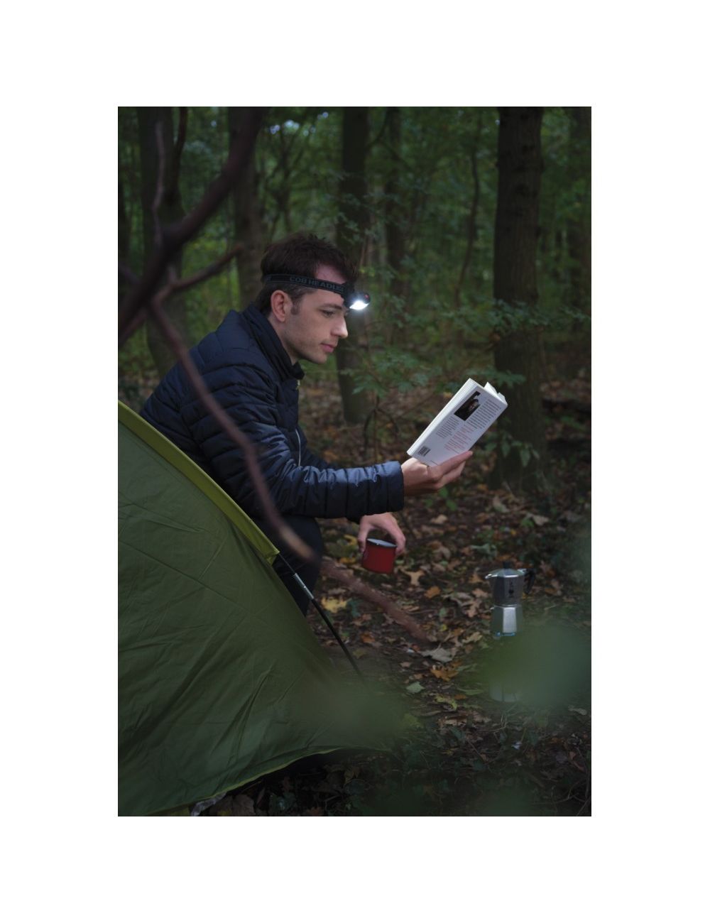 Latarka na głowę COB