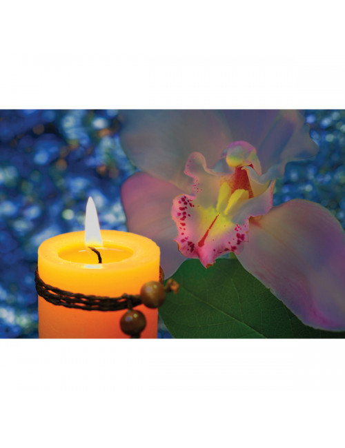 Zestaw świec zapachowych, brązowy/żółty 