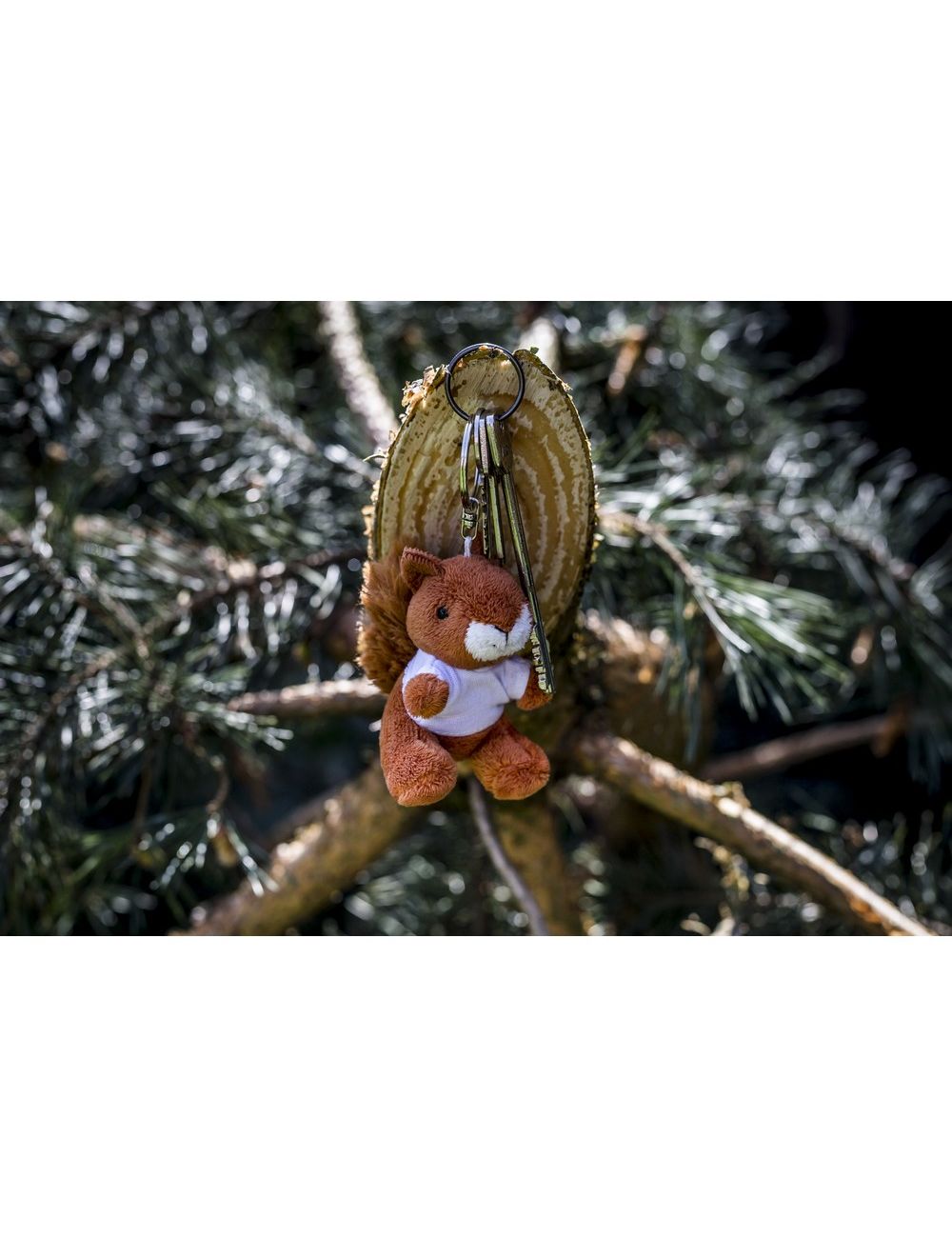 Pluszowa wiewiórka, brelok | Ginny