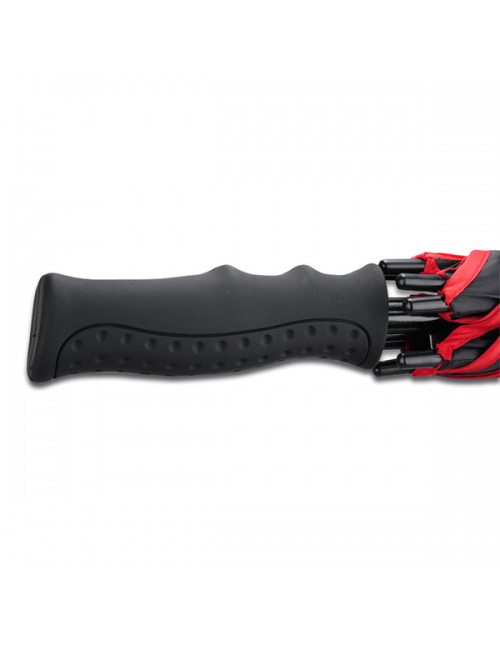 Parasol automatyczny Davos, czerwony/czarny