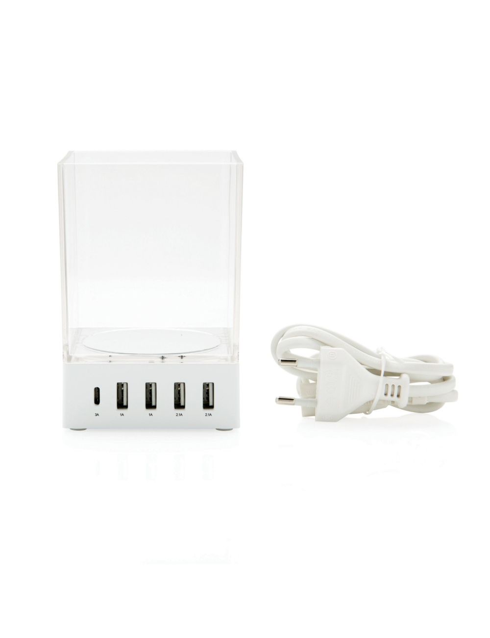 Pojemnik na przybory do pisania, ładowarka USB