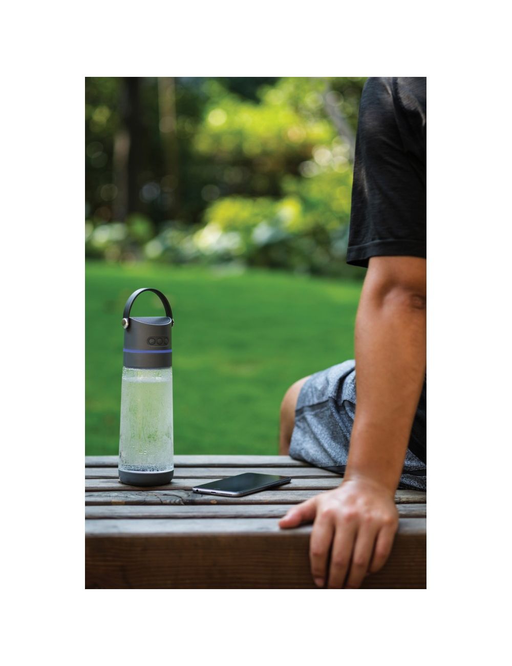 Butelka sportowa 650 ml Party 3 w 1, głośnik...