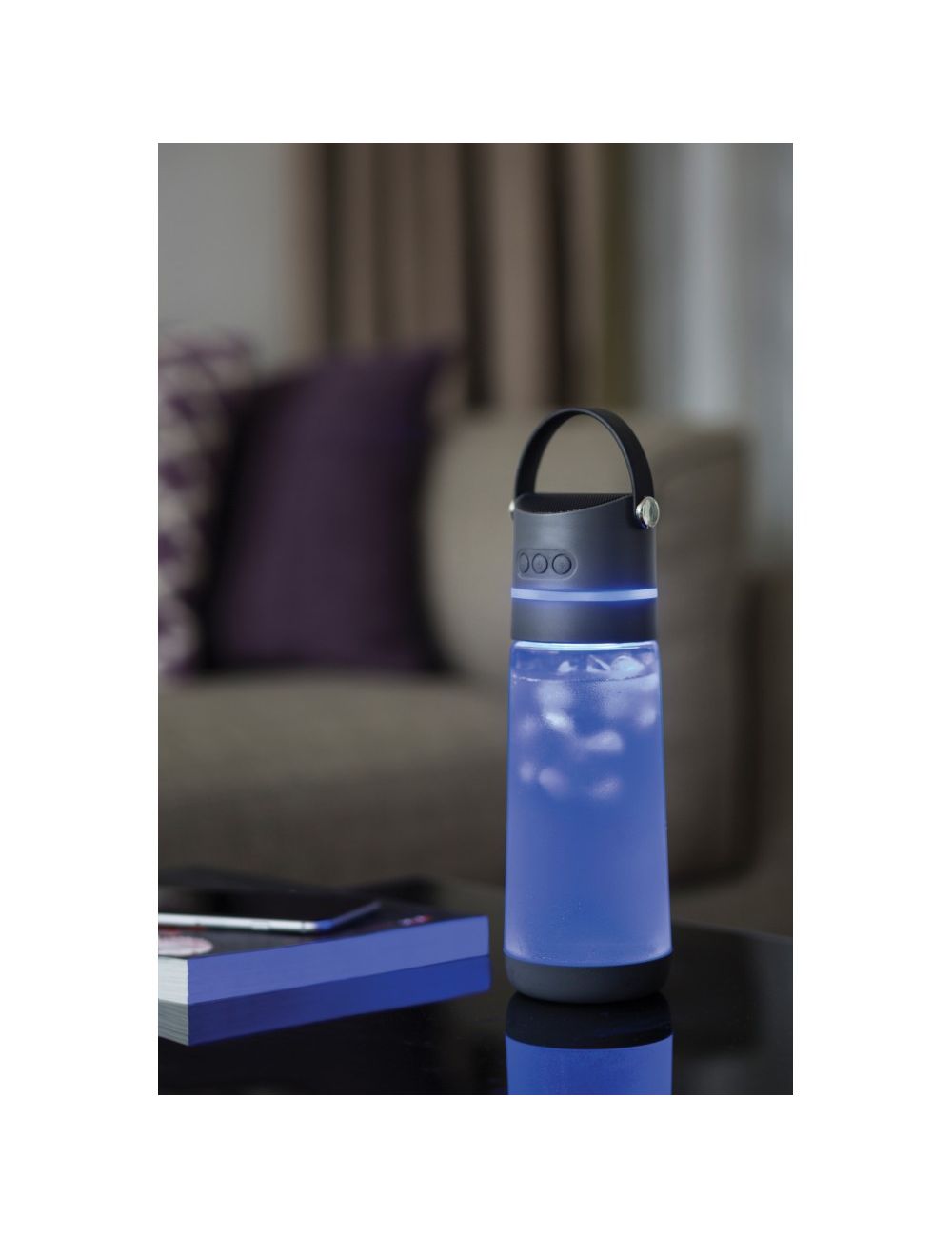 Butelka sportowa 650 ml Party 3 w 1, głośnik...