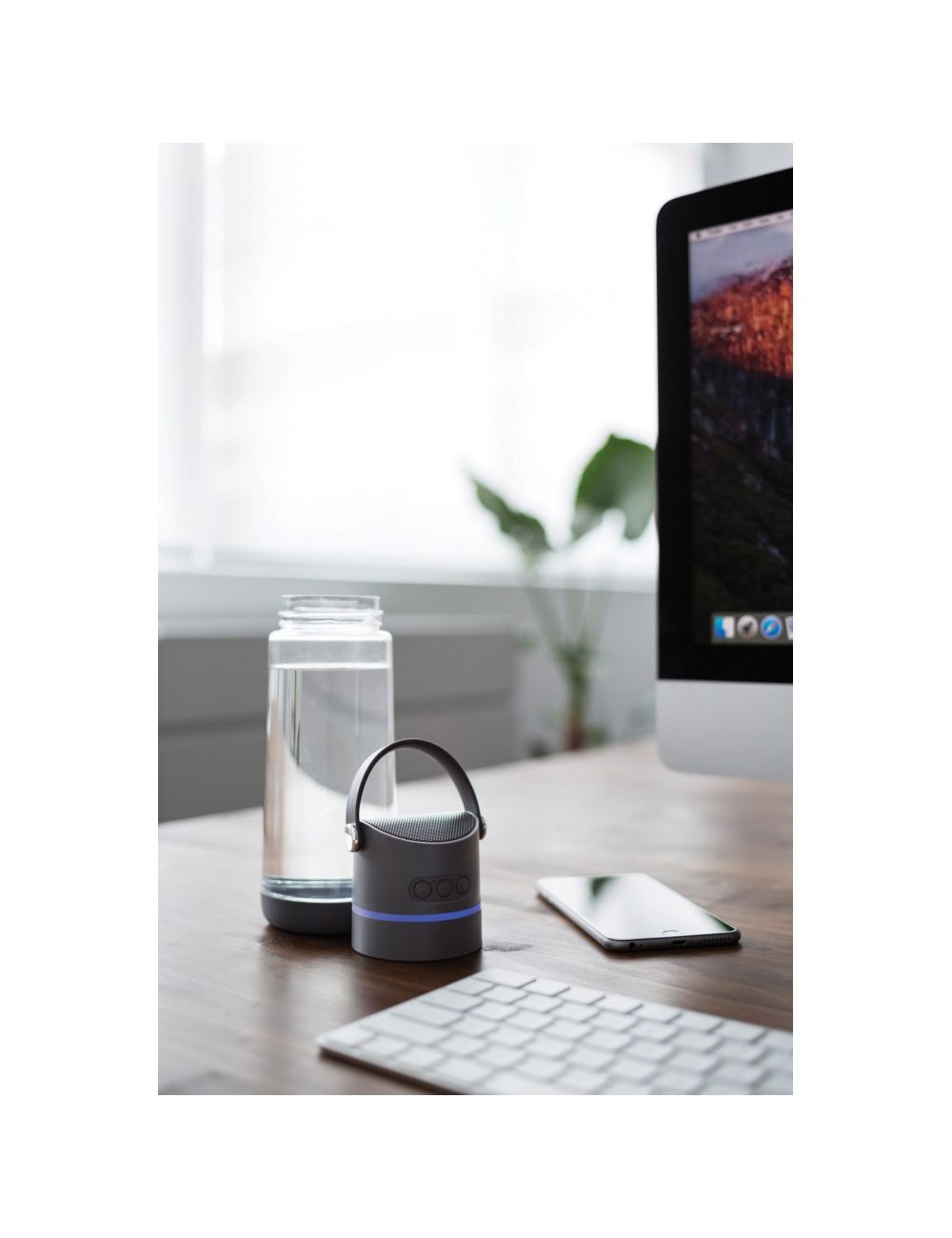 Butelka sportowa 650 ml Party 3 w 1, głośnik...