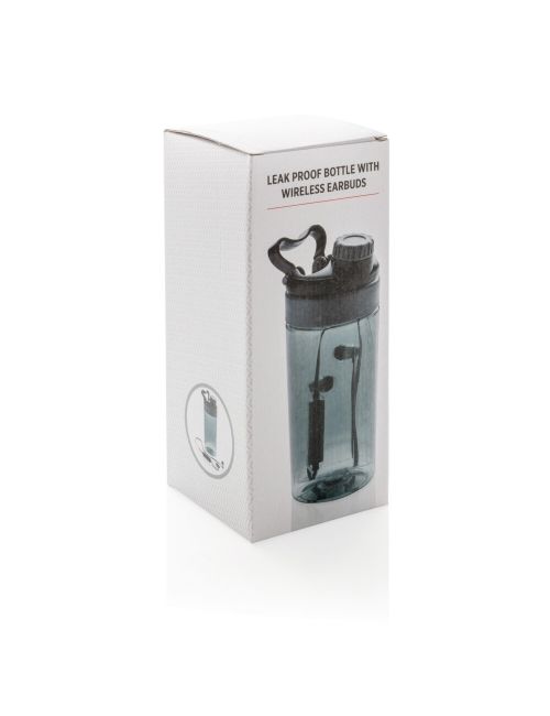 Butelka sportowa 500 ml, bezprzewodowe słuchawki