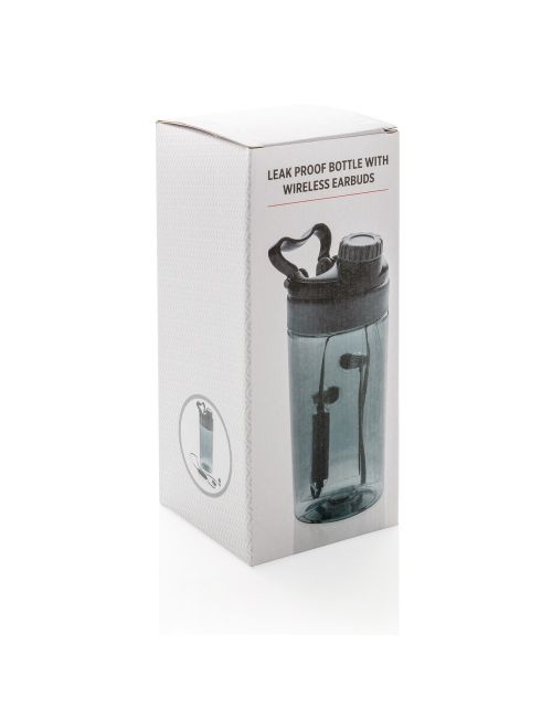 Butelka sportowa 500 ml, bezprzewodowe słuchawki