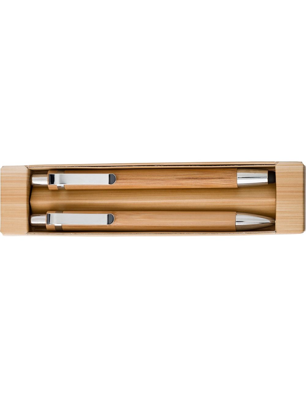 Bambusowy zestaw piśmienny, długopis touch pen...