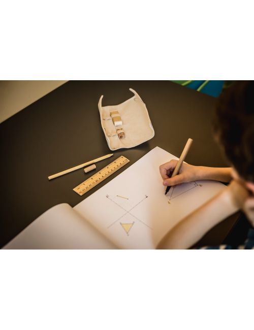 Zestaw szkolny, piórnik, ołówek, długopis, linijka, gumka i temperówka | Lauren