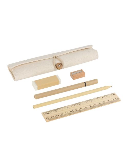 Zestaw szkolny, piórnik, ołówek, długopis, linijka, gumka i temperówka | Lauren