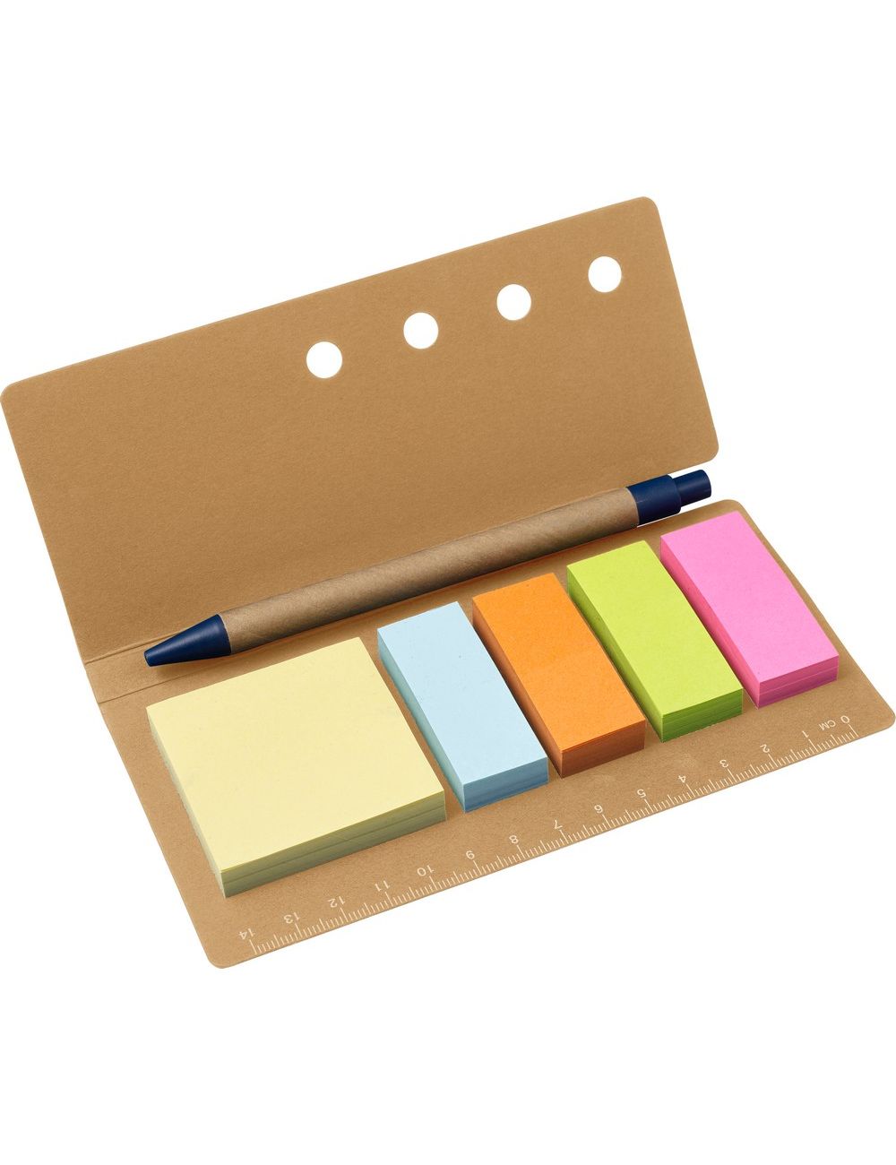 Zestaw do notatek, linijka, karteczki...