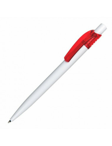 Długopis Easy, czerwony/biały 