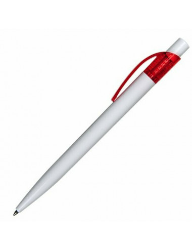 Długopis Easy, czerwony/biały 